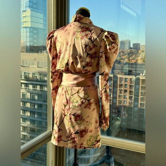 🆕 BRONX & BANCO 🧿 NWOT Noel Sakura Long Sleeve Mini Dress - Size S / US 4 - Picture 9 of 16